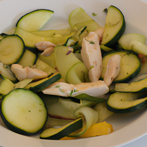 Insalata di pollo e zucchine