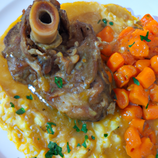 Ossobuco di tacchino con risotto