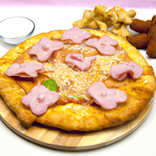 Pizza fritta con mortadella e fiordilatte