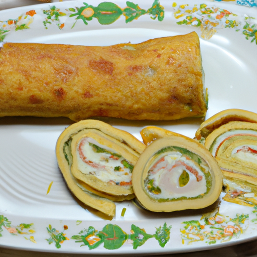 Rotolo di crespelle con zucchine