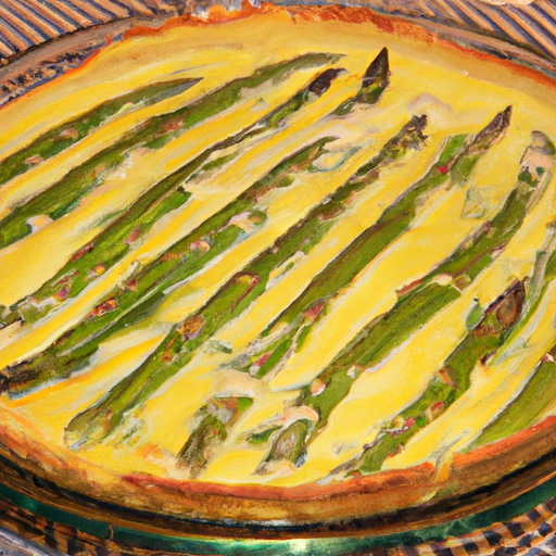 Torta salata di asparagi